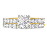 Photo of Milla 2 1/10 ct tw. Diamond Round Solitaire Bridal Set 10K Yellow Gold [BR2282Y-R095]