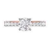 Photo of Milla 2 3/4 ct tw. Diamond Round Solitaire Trio Set 14K Rose Gold [BT2282RE-R095]