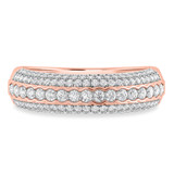 Photo of Dorah 1 3/4 ct tw. Diamond Same Sex Mens Band Set 14K Rose Gold [BT2293RM]