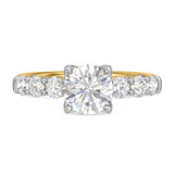 Photo of Clarus 4 ct tw. Diamond Round Solitaire Trio Set 10K Yellow Gold [BT2278YE-R145]