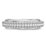 Photo of Gemma 1 3/8 ct tw. Diamond Wedding Band Set 10K White Gold [BT2285WM]
