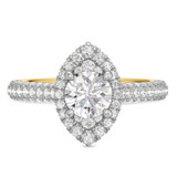 Photo of Gemma 2 1/2 ct tw. Diamond Round Solitaire Bridal Set 10K Yellow Gold [BT2285YE-R095]