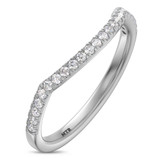 Photo of Poul 1/6 ct tw. Diamond Ladies Band 14K White Gold [BT2290WL]