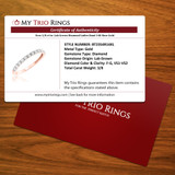 Eros 3/8 ct tw. Lab Grown Diamond Ladies Band 14K Rose Gold