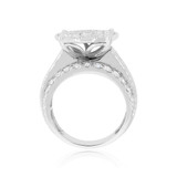 Photo of McKenzie 3 1/5 ct tw. Lab Grown Diamond Round Cluster Engagement Ring 14K White Gold [BT2353WE-C000]
