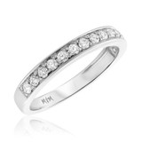 Photo of Alexandra 2 1/2 ct tw. Lab Grown Diamond Princess Cluster Bridal Set 14K White Gold [BT2365WL]