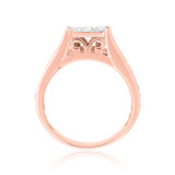 Photo of Mina 2 5/8 ct tw. Lab Grown Diamond Princess Cluster Trio Set 14K Rose Gold [BT2348RE-C000]