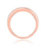 Photo of Esme 3 1/2 ct tw. Lab Grown Diamond Princess Cluster Trio Set 10K Rose Gold [BT2370RM]