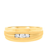 Photo of Gwen 3 3/4 ct tw. Lab Grown Diamond Princess Cluster Trio Set 10K Yellow Gold [BT2371YM]