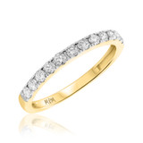 Photo of Fleur 4 7/8 Carat T.W. Diamond Round Cluster Bridal Set 14K Yellow Gold [BT443YL]