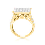 Photo of Tara 3 2/3 Carat T.W. Diamond Princess Cluster Bridal Set 10K Yellow Gold [BT445YE-C000]