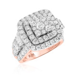 Photo of Sierra 3 7/8 ct tw. Diamond Fancy Cluster Engagement Ring 14K Rose Gold [BT439RE-C000]