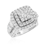 Photo of Sierra 5 1/10 ct tw. Diamond Fancy Cluster Trio Set 14K White Gold [BT439WE-C000]