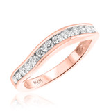 Photo of Chanetelle 3/4 ct tw. Wedding Band Set 10K Rose Gold [BT441RL]