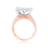 Photo of Preston 4 ct tw. Diamond Princess Cluster Trio Set 10K Rose Gold [BT446RE-C000]