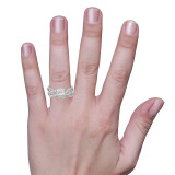 Photo of Sophia 1 1/4 cttw Round Matching Trio Ring Set 10K White Gold [BR469W-R070] [HT]