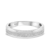 Photo of Nova 1 ct tw. Diamond Round Solitaire Trio Set 10K White Gold [BT476WM]