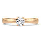 Photo of Ofu 3/4 ct tw. Diamond Round Solitaire Engagement Ring 14K Rose Gold [BT5000RE-R070]