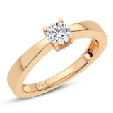 Photo of Ofu 3/4 ct tw. Diamond Round Solitaire Engagement Ring 14K Rose Gold [BT5000RE-R070]