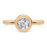 Photo of Sakura 3/4 ct tw. Diamond Round Solitaire Engagement Ring 14K Rose Gold [BT5039RE-R070]