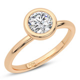 Photo of Sakura 3/4 ct tw. Diamond Round Solitaire Engagement Ring 14K Rose Gold [BT5039RE-R070]
