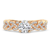 Photo of Imara 2 1/2 Carat T.W. Diamond Round Solitaire Bridal Set 14K Rose Gold [BT5026RE-R095]