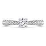 Photo of Nero 1 1/3 ct tw. Diamond Round Solitaire Engagement Ring 14K White Gold [BT5004WE-R070]