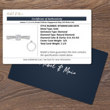 Nero 1 1/3 ct tw. Diamond Round Solitaire Engagement Ring 14K White Gold