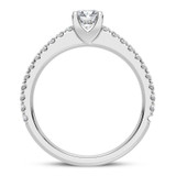 Photo of Qadir 1 1/4 ct tw. Diamond Round Solitaire Engagement Ring 14K White Gold [BT5001WE-R070]