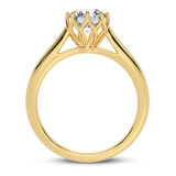 Photo of Beatrix 1 ct tw. Diamond Round Solitaire Engagement Ring 14K Yellow Gold [BT5040YE-R095]