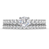 Photo of Amaya 3 Carat T.W. Diamond Round Solitaire Bridal Set 950 Platinum [BR5010P-R095]