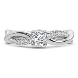 Photo of Aziel 1 ct tw. Diamond Round Solitaire Engagement Ring 14K White Gold [BT5002WE-R070]