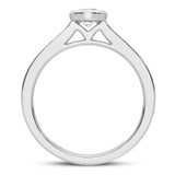 Photo of Cassia 1 3/4 CT. T.W. Diamond Round Solitaire Bridal Set 14K White Gold [BT5029WE-R070]