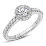 Photo of Valens 1 3/8 ct tw. Round Solitaire Engagement Ring P95T Platinum Gold [BT5003PE-R070]