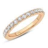 Photo of Floryn 2 1/8 Carat T.W. Diamond Round Solitaire Bridal Set 14K Rose Gold [BT5038RL]