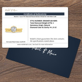 Beatrix 1 Carat T.W. Diamond Round Solitaire Bridal Set 14K Yellow Gold