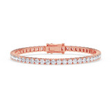 Photo of Iva 7 Carat T.W. Lab Grown Diamond Round Bracelet 10K Rose Gold [BC2382R]