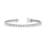 Photo of Iva 9 CT. T.W. Lab Grown Diamond Round Bracelet 14K White Gold [BC2384W]