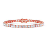Photo of Iva 10 Carat T.W. Natural Diamond Round Bracelet 10K Rose Gold [BC2397R]