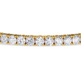 Photo of Iva 12 CT. T.W. Natural Diamond Round Bracelet 10K Yellow Gold [BC2399Y]