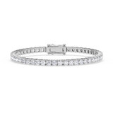 Photo of Iva 7 Carat T.W. Lab Grown Diamond Round Bracelet 10K White Gold [BC2382W]