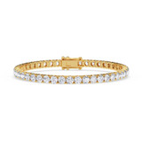 Photo of Iva 9 Carat T.W. Lab Grown Diamond Round  Bracelet 14K Yellow Gold [BC2384Y]