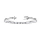 Photo of Iva 5 CT. T.W. Natural Diamond Round Bracelet 14K White Gold [BC2392W]