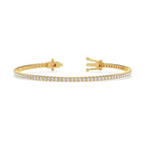 Photo of Iva 2 Carat T.W. Lab Grown Diamond Round Bracelet 14K Yellow Gold [BC2377Y]