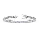 Photo of Iva 10 CT. T.W. Lab Grown Diamond Round Bracelet 10K White Gold [BC2385W]