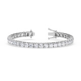 Photo of Iva 13 CT. T.W. Natural Diamond Round Bracelet 14K White Gold [BC2400W]