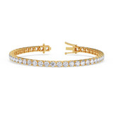 Photo of Iva 10 CT. T.W. Lab Grown Diamond Round Bracelet 10K Yellow Gold [BC2385Y]
