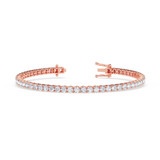 Photo of Iva 6 CT. T.W. Natural Diamond Round Bracelet 14K Rose Gold [BC2393R]