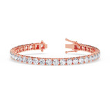 Photo of Iva 13 CT. T.W. Lab Grown Diamond Round Bracelet 14K Rose Gold [BC2388R]
