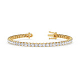Photo of Iva 8 CT. T.W. Natural Diamond Round Bracelet 10K Yellow Gold [BC2395Y]